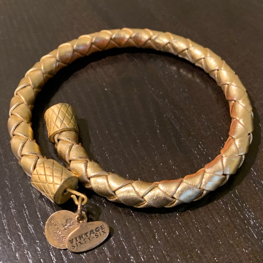 Alex and Ani Vintage sixty-six wrap bracelet.